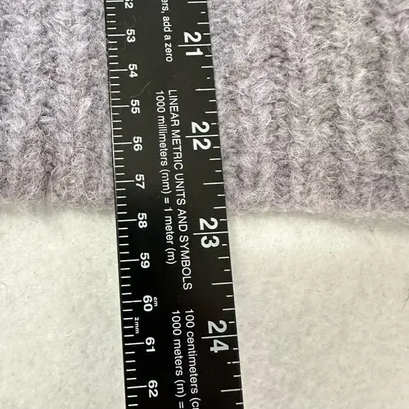 Skull Cashmere Madonna Skull Alpaca Wool Blend Sweater Black Lilac Gray Size XS - Picture 7 of 7